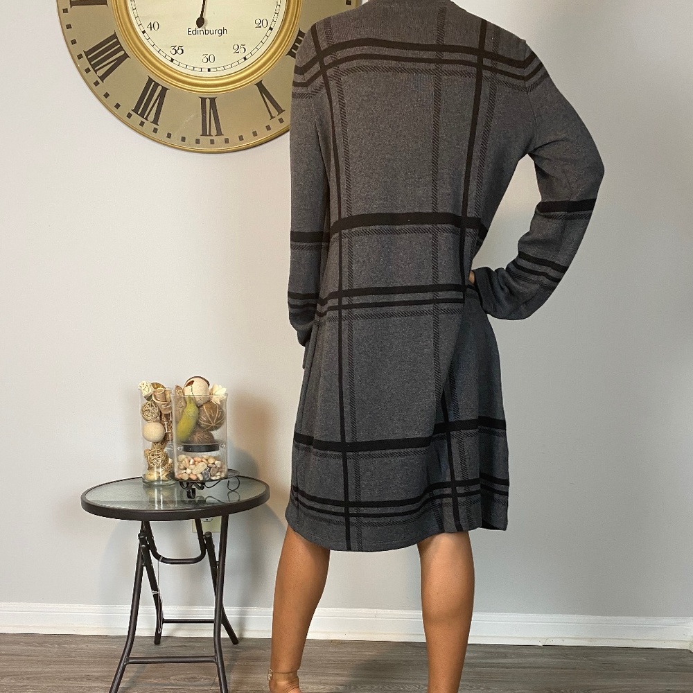 Style & Co Petite Plaid Sweater Dress - Picture 3 of 3